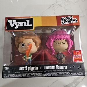 Funko Vynl Scott Pilgrim & Ramona Flowers Figures - Pink and Tan